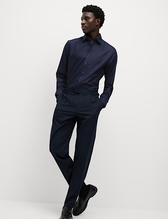 Chemise Ultimate coupe standard en coton sans repassage