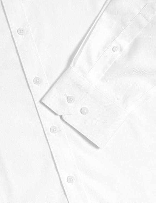 B&uuml;gelfreies Ultimate Hemd aus Baumwolle mit Karomuster in Slim Fit 5 cm k&uuml;rzer