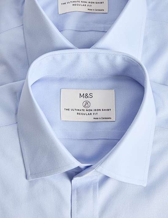 Ultimate 2 Pack Regular Fit Non Iron Shirts
