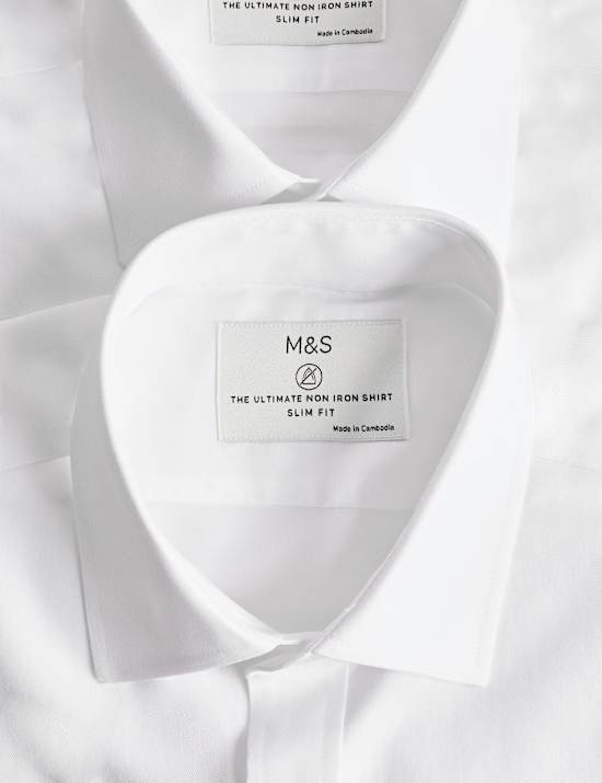 Ultimate 2 Pack Slim Fit Non Iron Shirts