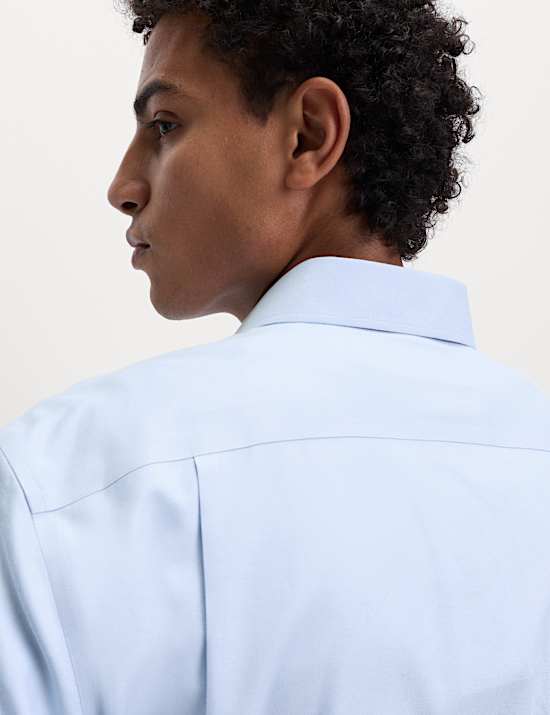 Het ultieme, strijkvrije regular-fit overhemd