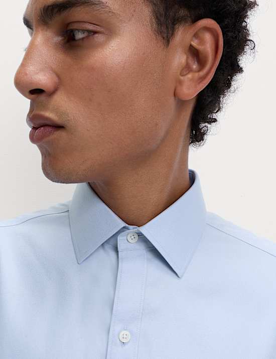 Het ultieme, strijkvrije regular-fit overhemd