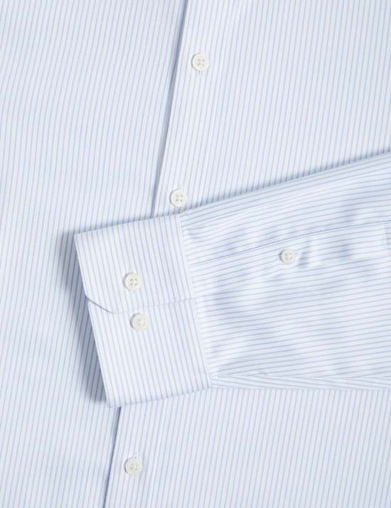 Regular Fit Ultimate Non Iron Cotton Striped Shirt