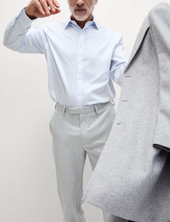 Regular Fit Ultimate Non Iron Cotton Striped Shirt