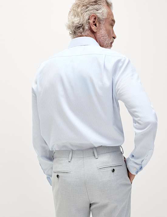 Regular Fit Ultimate Non Iron Cotton Striped Shirt