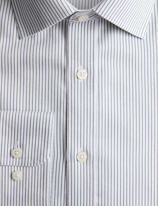 Regular Fit Ultimate Non Iron Cotton Striped Shirt