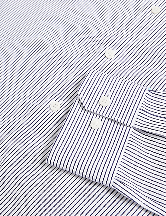 Slim Fit Ultimate Non Iron Cotton Striped Shirt