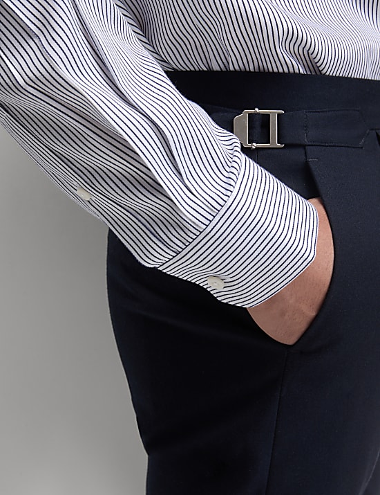 Slim Fit Ultimate Non Iron Cotton Striped Shirt