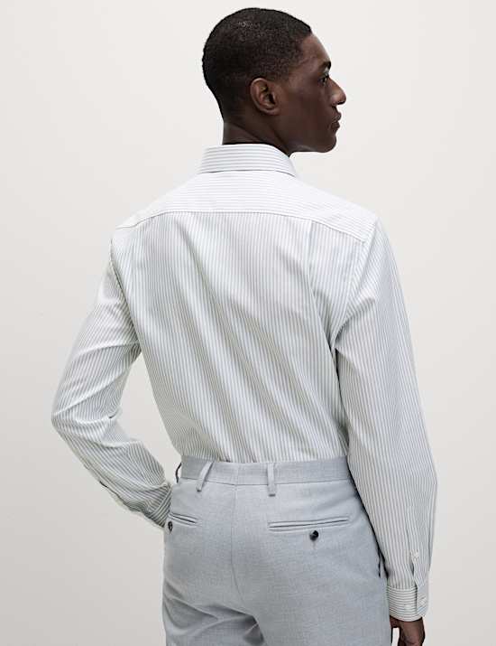 Regular Fit Ultimate Non Iron Cotton Striped Shirt