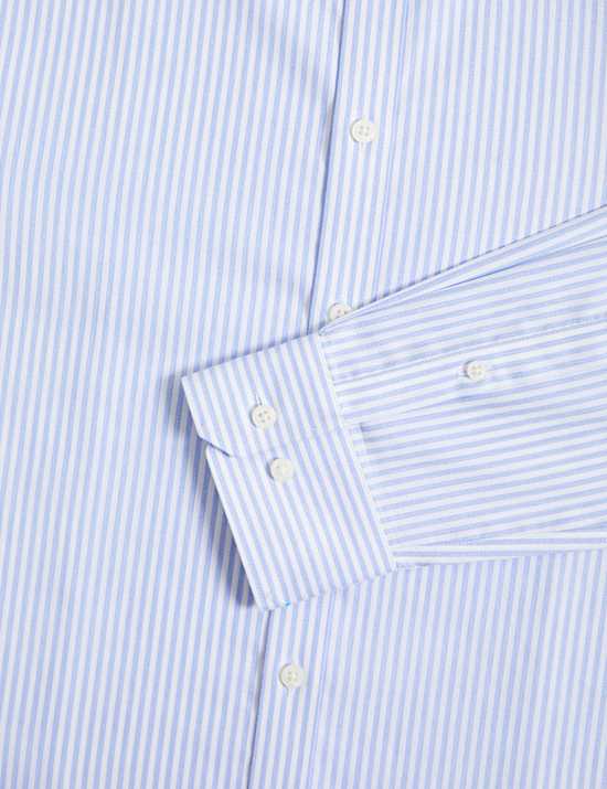 Slim Fit Ultimate Non Iron Cotton Striped Shirt