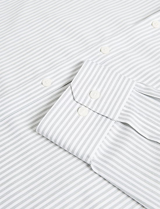 Slim Fit Ultimate Non Iron Cotton Striped Shirt