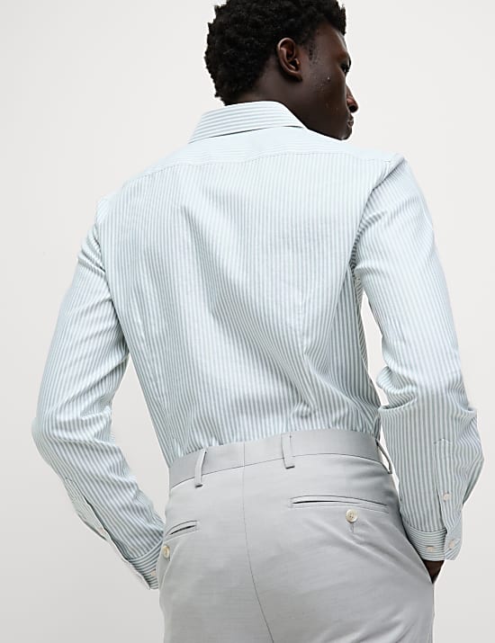 Slim Fit Ultimate Non Iron Cotton Striped Shirt
