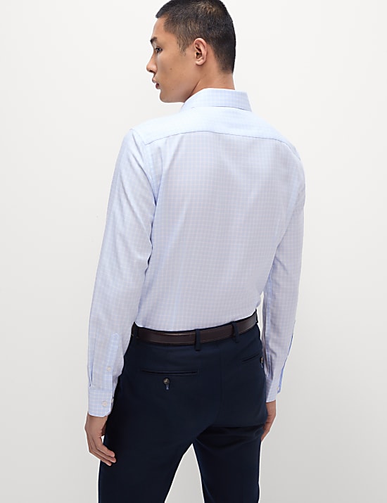 Slim Fit Ultimate Non Iron Cotton Check Shirt