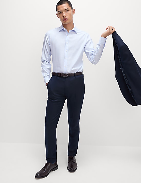 Slim Fit Ultimate Non Iron Cotton Check Shirt