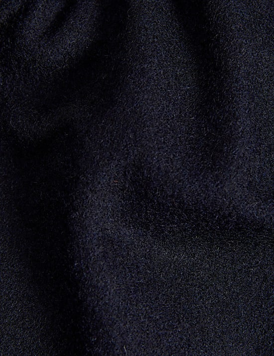 Jaket Kemeja Relaxed Fit Sarat Wol Italia