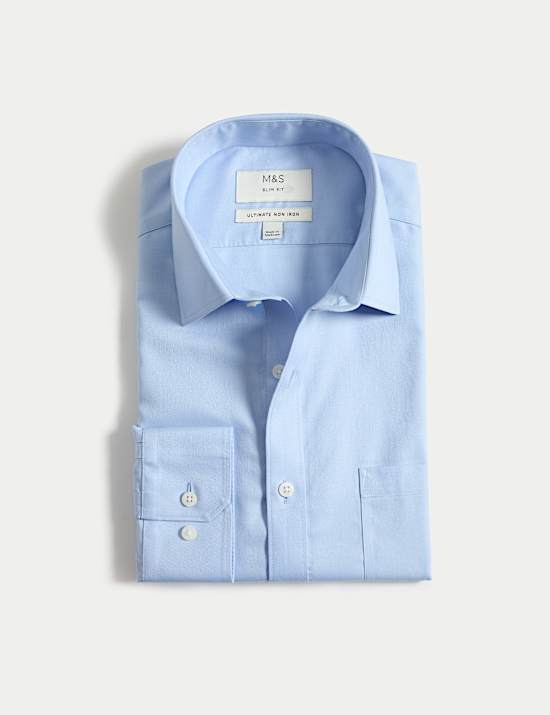 Slim Fit Ultimate Non Iron Pure Cotton Shirt