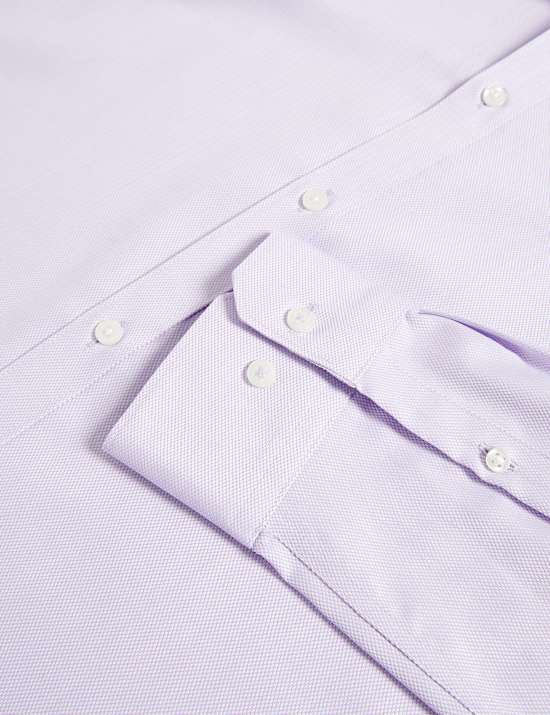 Πουκάμισο με ανάγλυφη υφή σε κανονική γραμμή για εύκολο σιδέρωμα από 100% βαμβάκι