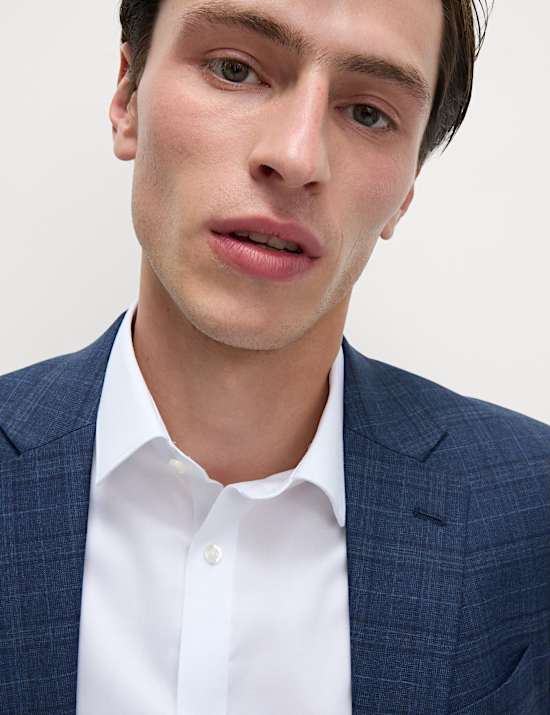 Regular Fit Easy Iron Pure Cotton Textured Shirt