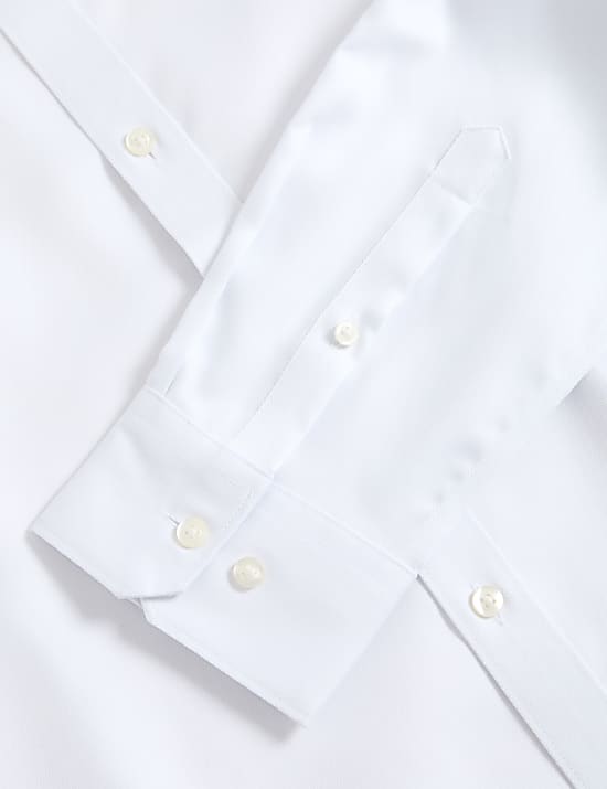 Slim Fit Easy Iron Pure Cotton Textured Shirt