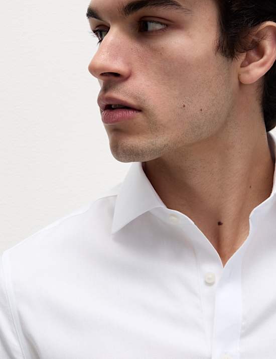 Chemise Ultimate coupe cintrée 100 % coton sans repassage