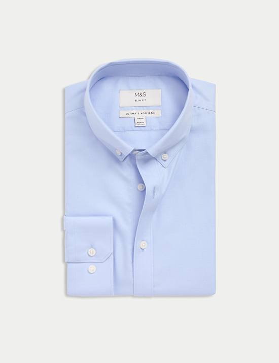 Slim Fit Ultimate Non Iron Pure Cotton Shirt
