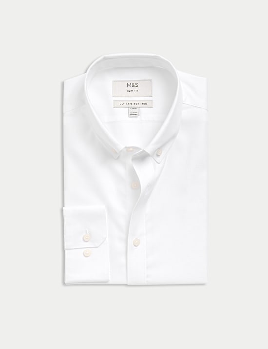 Slim Fit Ultimate Non Iron Pure Cotton Shirt