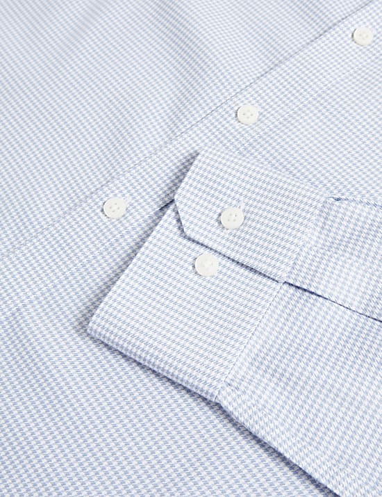 Slim Fit Ultimate Non Iron Cotton Textured Shirt