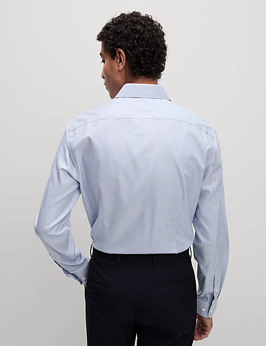 Slim Fit Ultimate Non Iron Cotton Textured Shirt