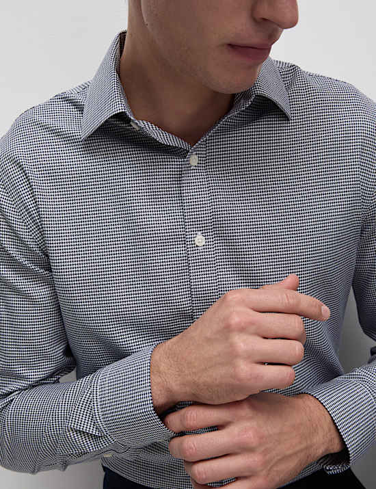 Chemise Ultimate coupe cintrée en coton texturé sans repassage