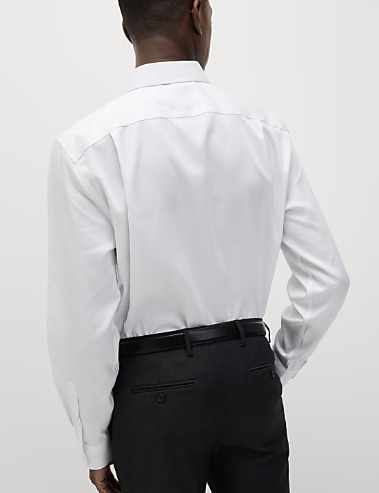 Regular Fit Non Iron Sateen Stripe Shirt