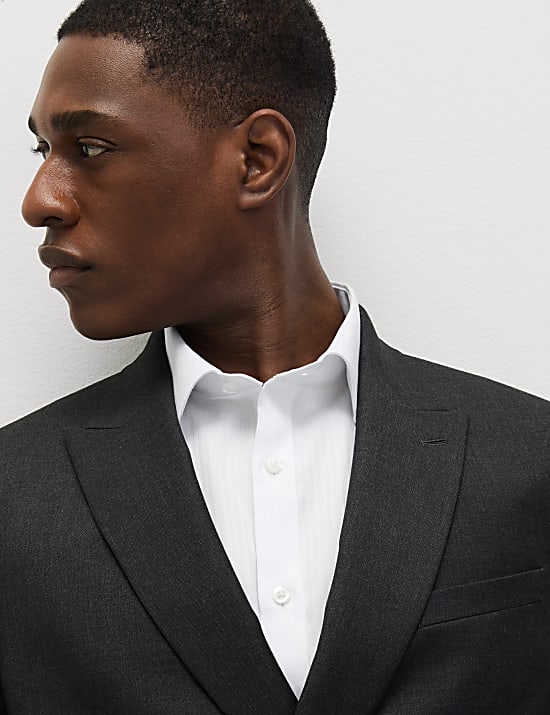 Regular Fit Non Iron Sateen Stripe Shirt