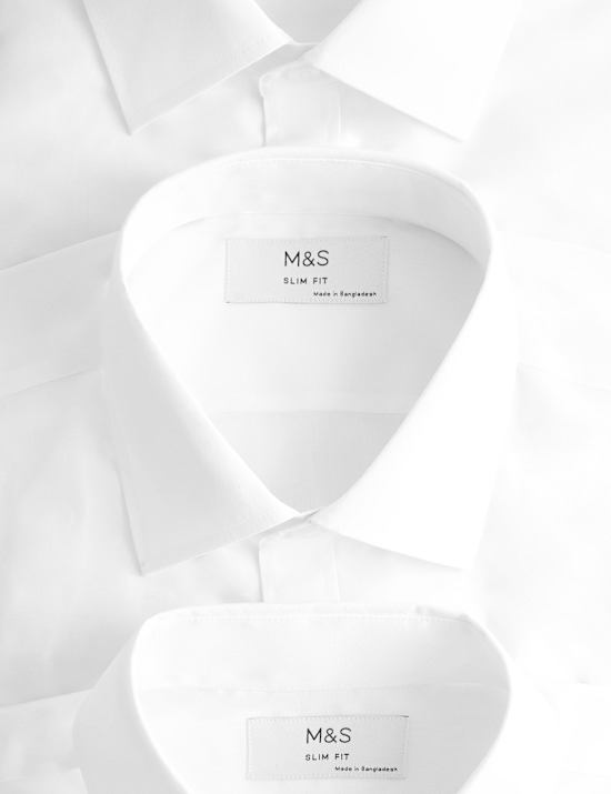 3 Pack Slim Fit Easy Iron Short Sleeve Shirts