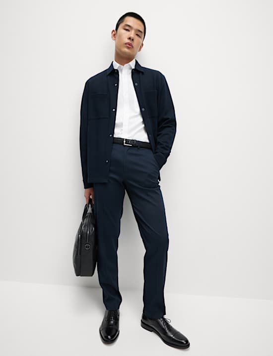 Set van 3 makkelijk strijkbare overhemden met korte mouwen en normale pasvorm