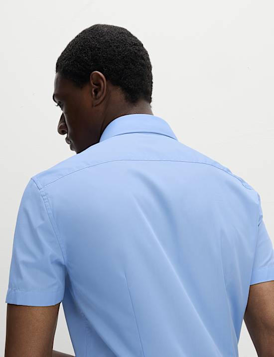 3pk Slim Fit Easy Iron Short Sleeve Shirts