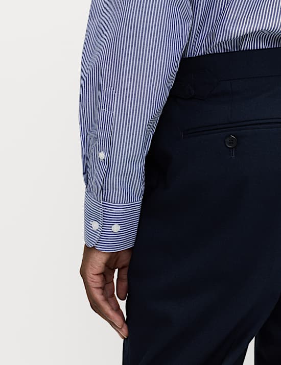 2er Pack Bügelleichte Hemden aus Baumwollmischgewebe in Regular Fit mit Streifenmuster