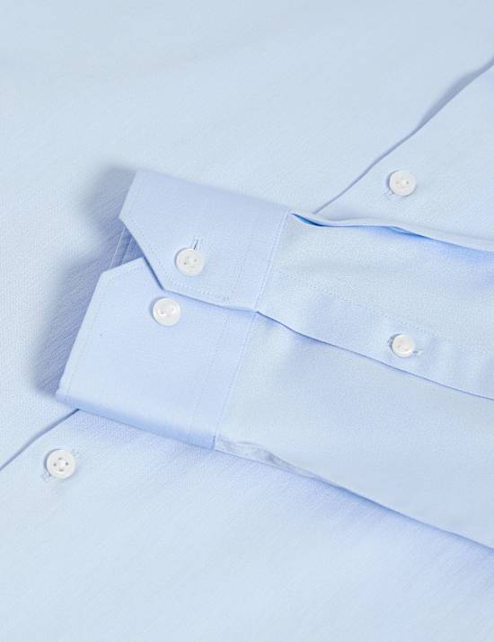 Chemise coupe standard 100 % coton extensible