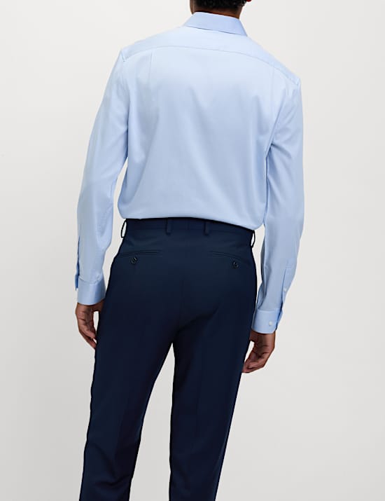 Chemise coupe standard 100 % coton extensible