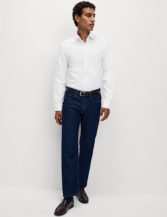 Regular Fit Pure Cotton Stretch Shirt