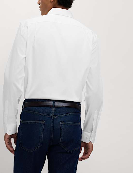 Regular Fit Pure Cotton Stretch Shirt