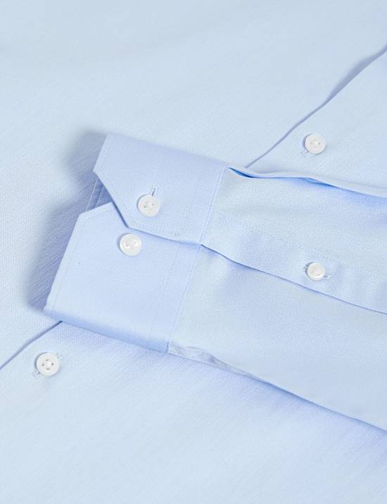 Chemise extensible coupe cintrée 100 % coton à rayures repassage facile