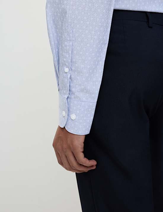 2pk Regular Fit Easy Iron Cotton Blend Shirts