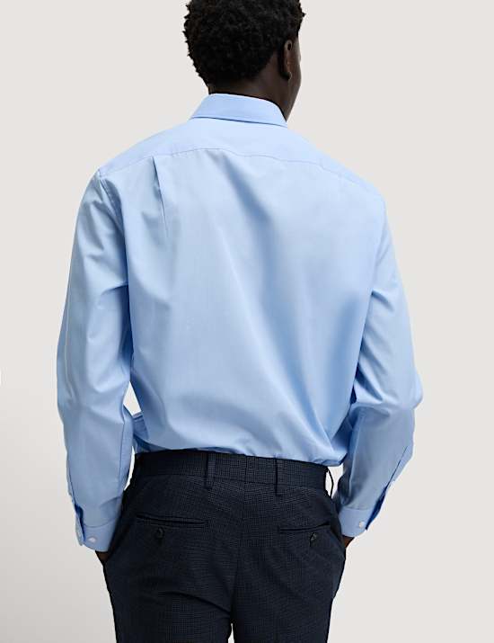 2pk Regular Fit Easy Iron Cotton Blend Shirts