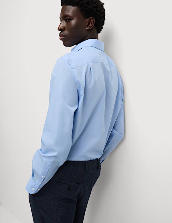 2pk Regular Fit Easy Iron Cotton Blend Shirts