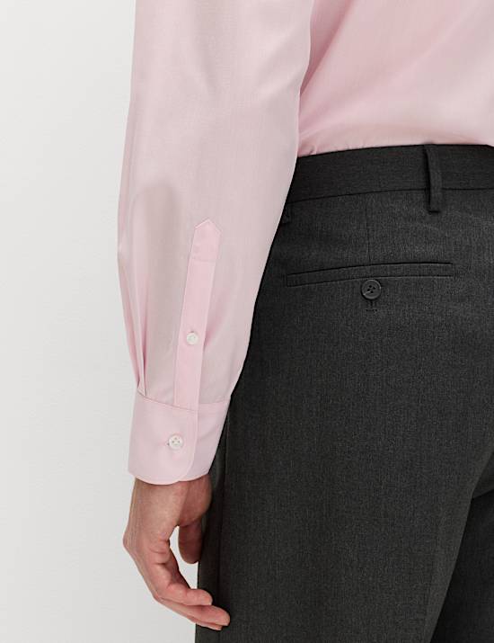 2 Pack Regular Fit Easy Iron Cotton Blend Shirts