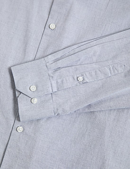 Regular Fit Pure Cotton Textured Shirt