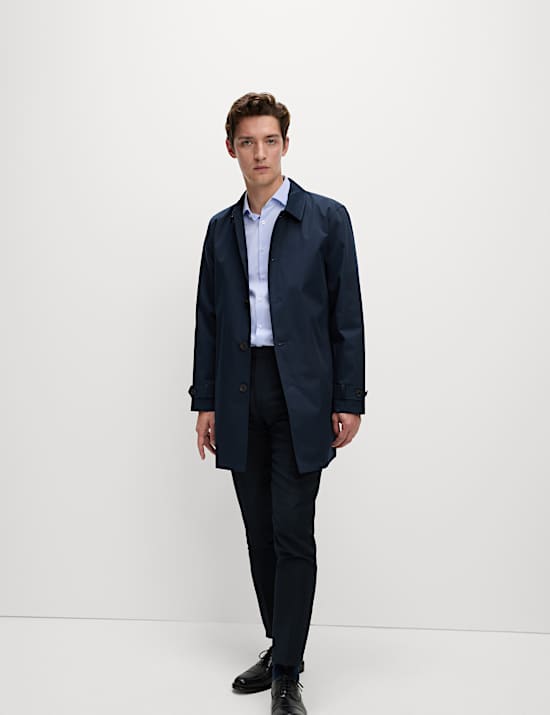 Chemise coupe standard en coton mélangé sans repassage