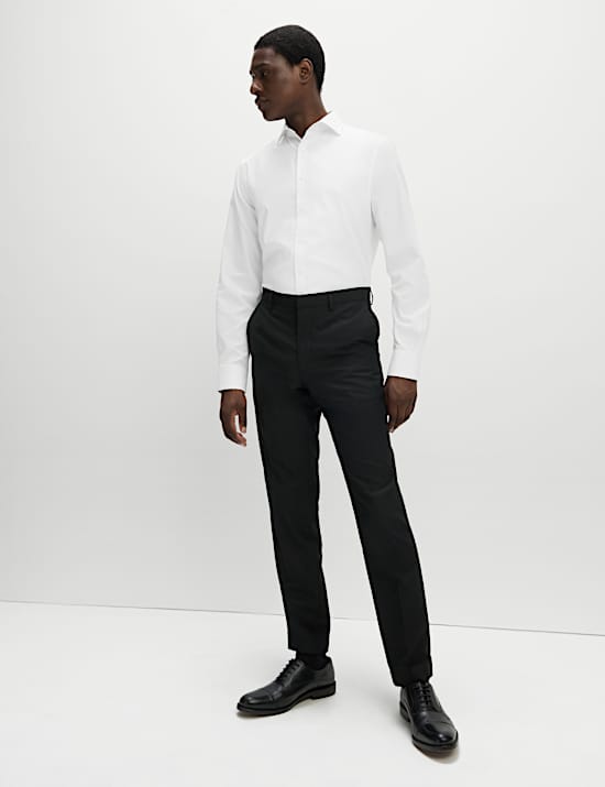 Non Iron Regular Fit Cotton Blend Shirt