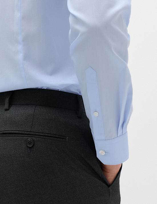 Extra Slim Fit Easy Iron Cotton Blend Shirt