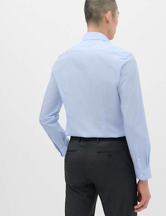 Extra Slim Fit Easy Iron Cotton Blend Shirt