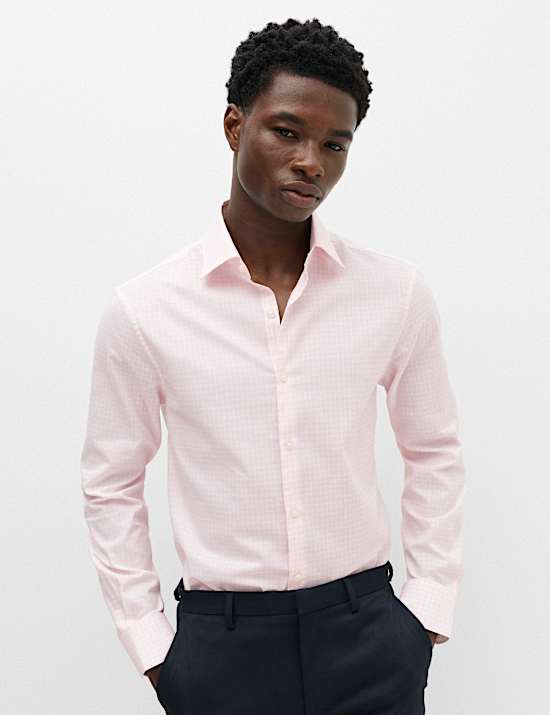 Regular Fit Pure Cotton Check Shirt